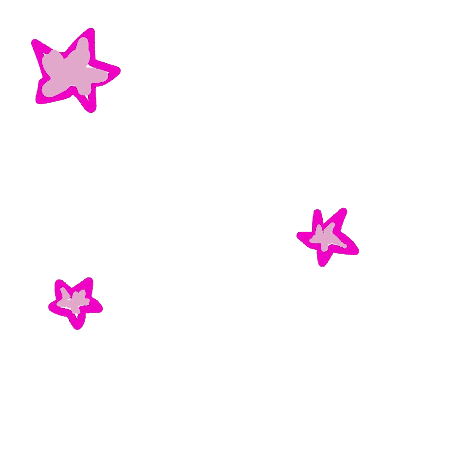 pink colored hand-drawn stars